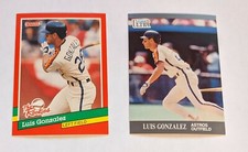 (2) 1991 Luis Gonzalez Donruss The Rookies #17 & Fleer Ultra Update #U-82