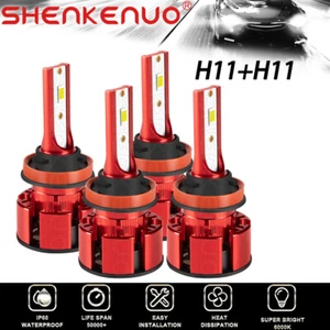 For Nissan Sentra 2013-2019-Combo H8 H11 White LED Headlight Bulbs High-Low Beam - Imagen 1 de 8