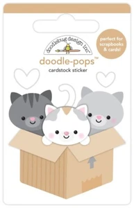 "PEGATINAS DOODLEBUG DOODLE-POPS 3D - ARENA PARA GATITOS - 2,5"" x 3,75"" Gatitos - Imagen 1 de 1