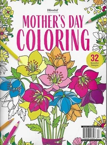 Blissful Mother's Day Coloring 2025 32 Designs - Picture 1 of 1