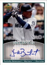 2006 Upper Deck INKredible #YB Yuniesky Betancourt UPD Auto - NM-MT