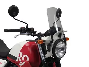 Royal Enfield Scram 411 22-2025 Transparente (325mm Alto) Luz PANTALLA Powerbronze. - Imagen 1 de 3