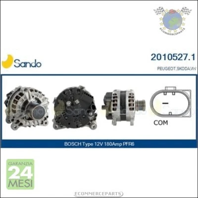 Alternatore Sando per SKODA OCTAVIA VW PASSAT (3G5 CB5) (3G2 CB2) GOLF VII TOUR - Immagine 1 di 3