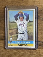 Tom Seaver Signed 1976 Topps Card Mets Auto