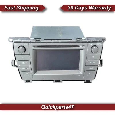 2012-2015 Toyota Prius Radio Receiver Display Screen ID 57031 On Radio Face OEM Foto 1 de 4