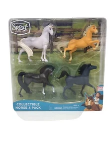 DREAMWORKS SPIRIT RIDING FREE COLLECTIBLE HORSE 4 PACK NEW  - Picture 1 of 2