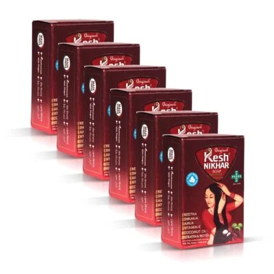 KESH NIKHAR SUPREME Advanced Formula Soap for Natural Hair Care 100g pack of 6
