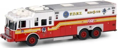 RARE Code 3 FDNY Saulsbury Rescue   3 Fire Truck Replica - Image 1 of 2
