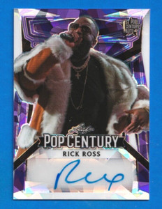 2023 Leaf Pop Century RICK ROSS AUTO PURPLE CRYSTALS /15 RAPPER