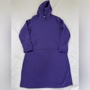 ๐ฅ WOMEN'S FLEECE LONG HOODIE DRAWSTRING WARM LONG SLEEVE COLOR PURPLE XL N/WOT - Picture 1 of 13