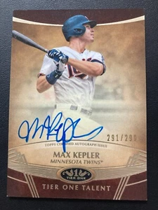 2019 Topps Tier One Talent Autographs Signature TTA-MKE Max Kepler ed/299 - Bild 1 von 2