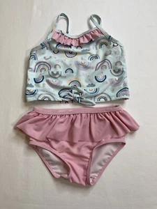 Traje de baño con volantes Butts Rainbow 3T protección contra erupciones bikini tankini UPF 50 - Imagen 1 de 6