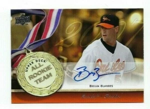 BRIAN BURRES 2008 UD ALL ROOKIE TEAM AUTOGRAPH CARD ART-BU UPPER DECK AUTO - Picture 1 of 2