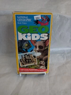 GEO KIDS “Cool Cats Raindrops And Things In Holes" VHS 1994 NATIONAL GEOGRAPHIC  Foto 1 de 3