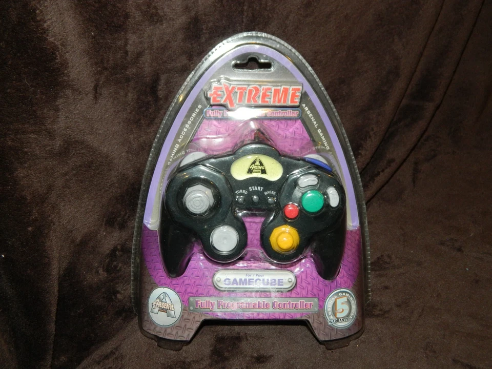 Arsenal Gaming Extreme Black Gamecube Controller NEW - Image 1 of 4