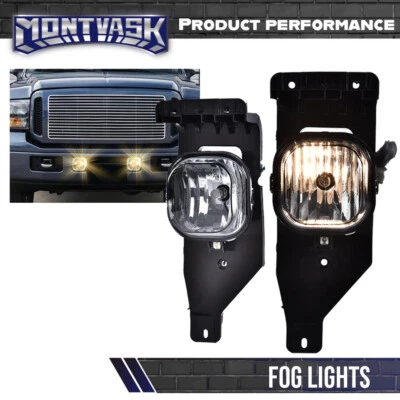 Smoke Fog Lights Lamps Fit For 2005-2007 Ford F-250 F-350 F-450 F-550 Excursion - Image 1 of 4