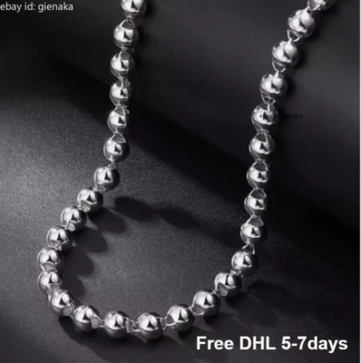 Collar de eslabones de cadena de 3,3 mm de platino puro 950 PT950 para mujer 21,3 pulgadas 17,8-18 g Foto 1 de 4