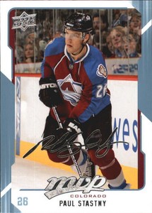 2008-09 Upper Deck MVP Colorado Avalanche Hockey Card #71 Paul Stastny