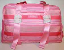 Vera Bradley Lighten Up YOGA EXERCISE GYM Sport Bag Pink Tonal Stripe Bag NWT