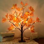 Artificial Fall Lighted Maple Tree 24 Led Thanksgiving Decorations Table