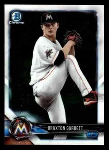 2018 Bowman Chrome Prospects #BCP42 Braxton Garrett RC (MARLINS) - Picture 1 of 1