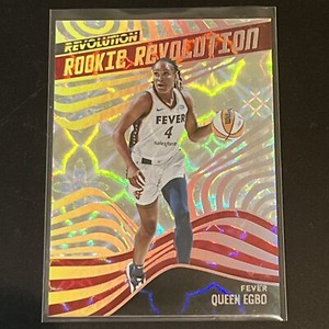 2022 Revolution WNBA Rookie Revolution Galactic #7 Queen Egbo RC SP CASE HIT