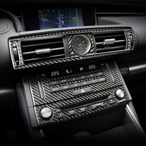 For Lexus IS250 350 2013-2020 LHD Carbon Fiber Air Condition CD Panel Cover Trim - Picture 1 of 7