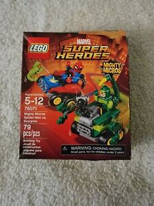 NEW Lego Marvel Mighty Micros Spiderman Vs Scorpion