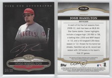 2013 Topps Tier One Auto Copper Rose Ink /25 Josh Hamilton #TTA-JH Auto