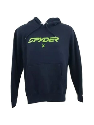 Spyder Sudadera con Capucha Para Hombres Pequeña Azul Frontera Pullover Sudadera Spellout Logo Adulto   Foto 1 de 4