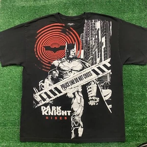 Vintage Y2K Batman The Dark KnightRises  All Over DC Comics Movie AOP T-Shirt - Picture 1 of 6