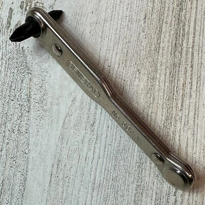 GENERAL TOOLS USA NO. 807X #1 & #2 PHILLIPS RATCHET OFFSET SCREWDRIVER NOS - Image 1 of 4