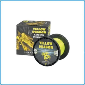 LENZA DA PESCA NYLON YELLOW DRAGON COLMIC 600MT 30LB 0.47mm PER TRAINA BOLENTINO - Foto 1 di 1