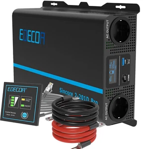 EDECOA Inverter 2000W Convertitore 12V 220V Onda Pura Trasformatore USB TypC Pro - Zdjęcie 1 z 9