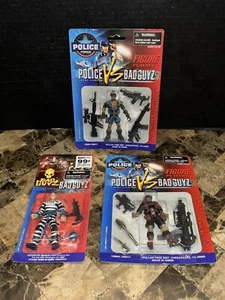 3 RARE CHAP MEI POLICE VS BAD GUYZ FIGURE PLAY SETS NEW - Picture 1 of 2