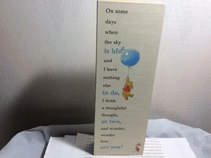 HALLMARK "ON SOME DAYS WHEN THE SKY IS BLUE" SIGN New with tags WINNIE THE POOH - Picture 1 of 4