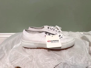 Superga 2750-Cotu Classic Sneakers Lace Up Low Top Shoes White US W 6.5 US M 5 - Picture 1 of 7