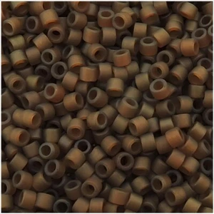 DB2403 Miyuki Delica Seed Beads Size 11/0 Matte Rootbeer Topaz 7GM Tube - Picture 1 of 4