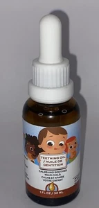 Teething Oil - 100% Natural Relief for Babies - Chamomile, Sunflower, Peppermint - Picture 1 of 5