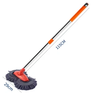 Car Washer Mop Foam Wash Chenille Brush Double Brush Head Roof Window Cleaning M - Picture 1 of 12