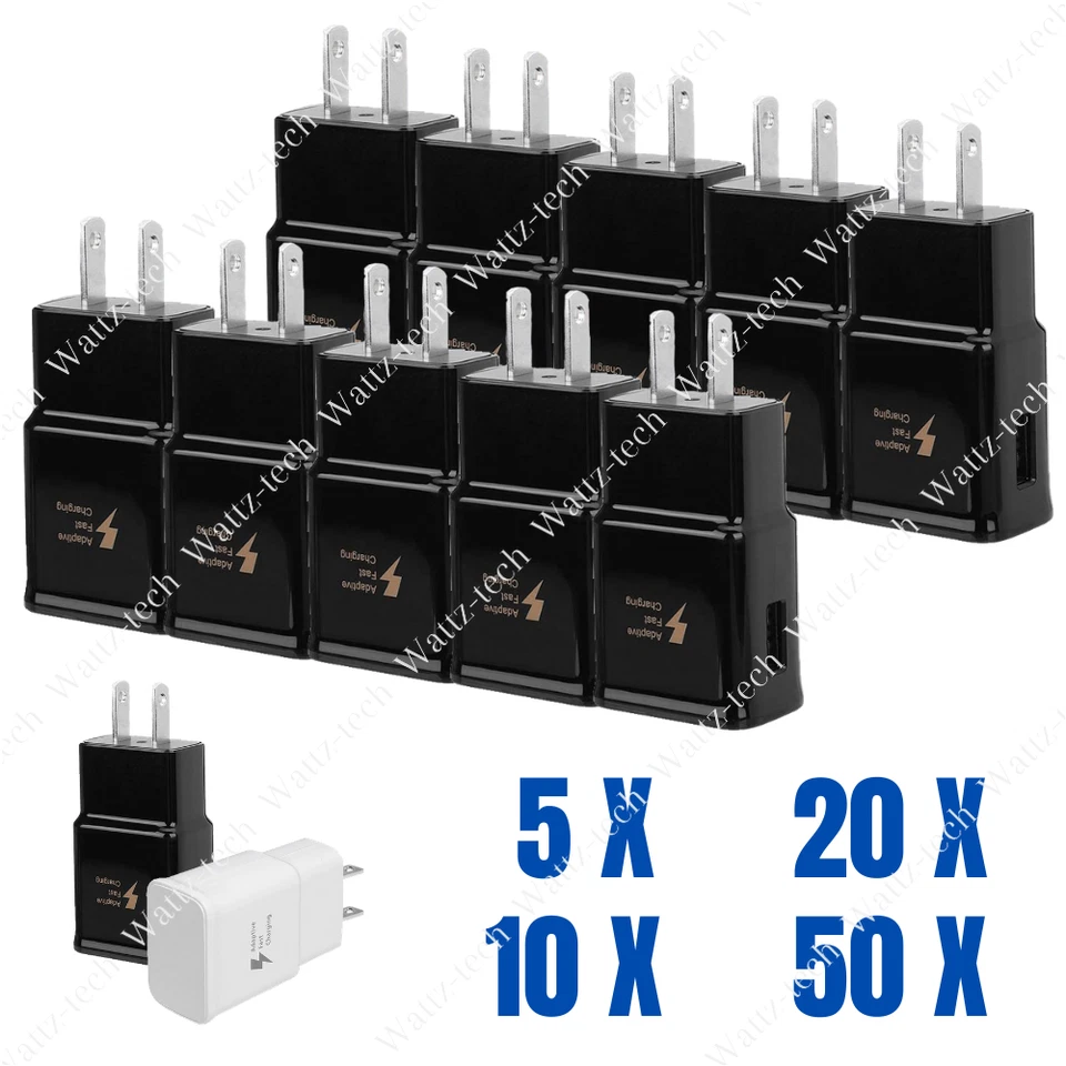 Venta al por mayor Cargador de Pared USB Adaptable Carga Rápida Lote Adaptador de Corriente Samsung S20 Foto 1 de 4