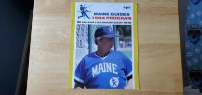 1984 Maine Guides Program The Ballpark Roster  Old Orchard Beach Indians MiLB - Image 1 of 4