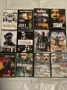 Action - Denzel Washington DVDS  Mixed X  12  , Joblot Bundle VGC   OXO - Picture 1 of 4