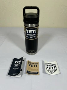 Yeti 18 oz Rambler Bottle Charcoal Stainless Steel Vacuum Insulation - New - Picture 1 of 7