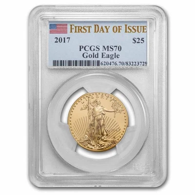 2017 1/2 oz American Gold Eagle MS-70 PCGS (FDI) - Image 1 of 3