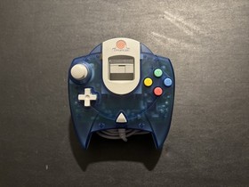 Official Sega Dreamcast Clear Blue Controller HKT-7700 OEM Tested & Works!
