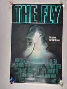 The Fly 1986 Original 27X41 Folded NM Vintage MOVIE POSTER ~ JEFF GOLDBLUM  - Picture 1 of 11