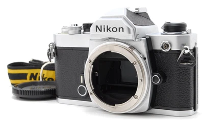 [Quase em perfeito estado com alça] Câmera de Filme 35mm SLR Nikon FM Prata Corpo Apenas Do Japão - Imagem 1 de 4