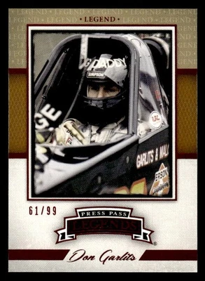 Don Garlits 2013 Press Pass Legends Red #/99 #13 Don Garlits ESE - Image 1 of 2