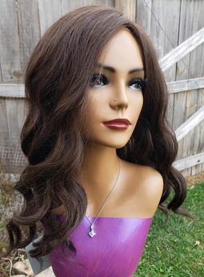 Peluca Raquel Welch DÍA A LA FECHA R4/6 Bl. Café NUEVO con etiquetas LACEFRONT MONOPART Foto 1 de 4